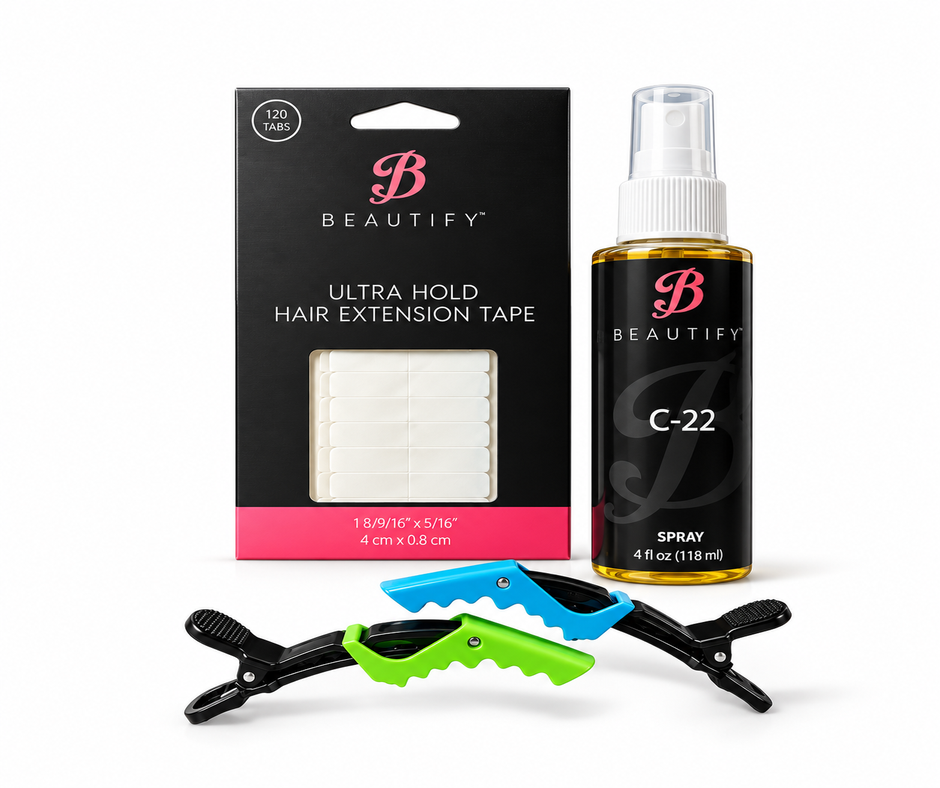 Tape-In Extension Maintenance Kit | C-22 + Ultra Hold Tape - Andrea's Hair Secrets